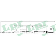 C0851B LPR Трос, стояночная тормозная система