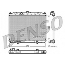 DRM46005 DENSO Радиатор, охлаждение двигателя