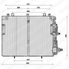 TSP0225036 DELPHI Конденсатор, кондиционер