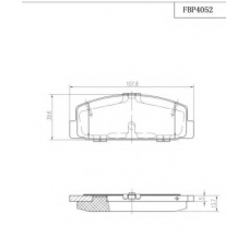 FBP4052 FI.BA Комплект тормозных колодок, дисковый тормоз
