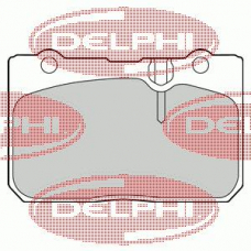 LP1460 DELPHI Комплект тормозных колодок, дисковый тормоз