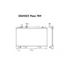 2064023 ORDONEZ Радиатор, охлаждение двигателя