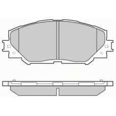 12-1251 E.T.F. Комплект тормозных колодок, дисковый тормоз
