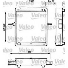 730714 VALEO Радиатор, охлаждение двигателя