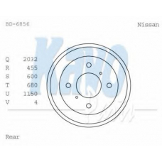 BD-6856 KAVO PARTS Тормозной барабан