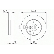 0 986 479 827 BOSCH Тормозной диск