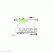 31-2254 KAGER Радиатор, охлаждение двигателя