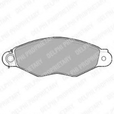 LP1610 DELPHI Комплект тормозных колодок, дисковый тормоз