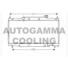 104319 AUTOGAMMA Радиатор, охлаждение двигателя