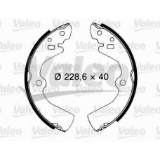 562076 VALEO Комплект тормозных колодок