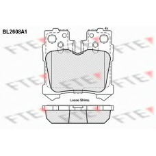 BL2608A1 FTE Комплект тормозных колодок, дисковый тормоз