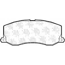 BP854 QUINTON HAZELL Комплект тормозных колодок, дисковый тормоз