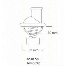 8620 5892 TRISCAN Термостат, охлаждающая жидкость