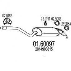 01.60097 MTS Глушитель выхлопных газов конечный