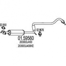 01.59560 MTS Средний глушитель выхлопных газов