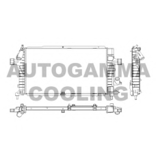 103630 AUTOGAMMA Радиатор, охлаждение двигателя