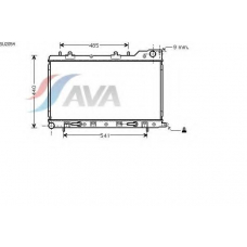 SU2054 AVA Радиатор, охлаждение двигателя