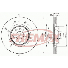 BD-1548 FREMAX Тормозной диск