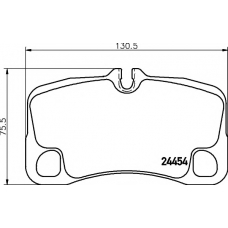 8DB 355 016-051 HELLA PAGID Комплект тормозных колодок, дисковый тормоз