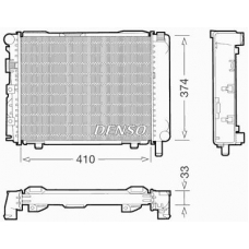 DRM17062 DENSO Радиатор, охлаждение двигателя