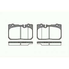 0679 00 KAWE Комплект тормозных колодок, дисковый тормоз