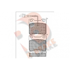 RB1241 R BRAKE Комплект тормозных колодок, дисковый тормоз