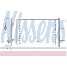 71809 NISSENS Теплообменник, отопление салона