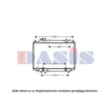 110058N AKS DASIS Радиатор, охлаждение двигателя