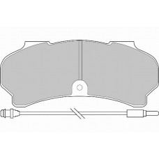 FD6108V NECTO Комплект тормозных колодок, дисковый тормоз