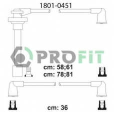 1801-0451 PROFIT Комплект проводов зажигания