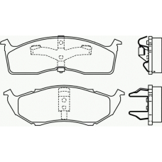 T1916 PAGID Комплект тормозных колодок, дисковый тормоз