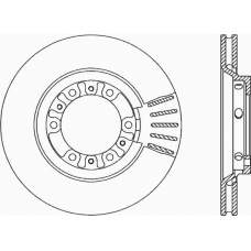 BDA1792.20 OPEN PARTS Тормозной диск