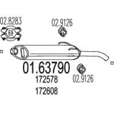 01.63790 MTS Глушитель выхлопных газов конечный