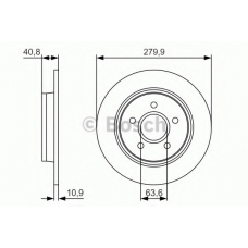 0 986 479 S49 BOSCH Тормозной диск