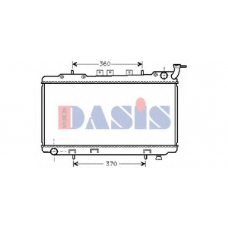 070800N AKS DASIS Радиатор, охлаждение двигателя