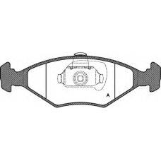 BPA0281.40 OPEN PARTS Комплект тормозных колодок, дисковый тормоз