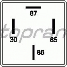 202 150 TOPRAN Реле, обогреватель заднего стекла