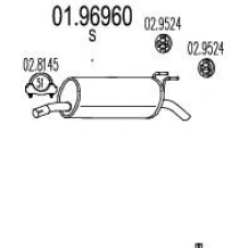 01.96960 MTS Глушитель выхлопных газов конечный