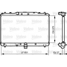 735400 VALEO Радиатор, охлаждение двигателя