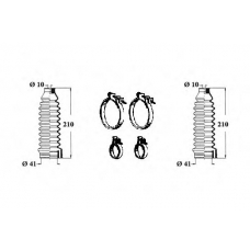 0903048 OCAP Комплект пылника, рулевое управление
