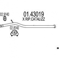 01.43019 MTS Труба выхлопного газа