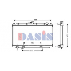 070320N AKS DASIS Радиатор, охлаждение двигателя