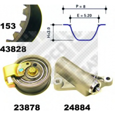 23827 MAPCO Комплект ремня ГРМ