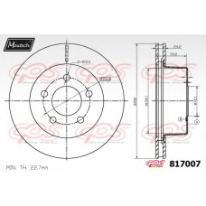 817007.6980 MAXTECH Тормозной диск