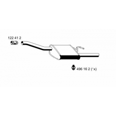 341042 ERNST Глушитель выхлопных газов конечный