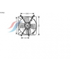 TO7522 AVA Вентилятор, охлаждение двигателя