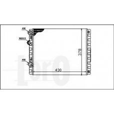053-017-0036 LORO Радиатор, охлаждение двигателя