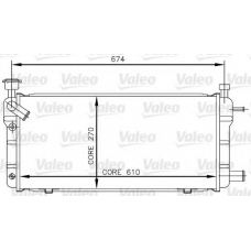 730018 VALEO Радиатор, охлаждение двигателя