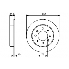 0 986 479 462 BOSCH Тормозной диск