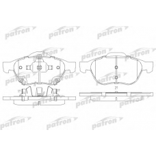 PBP1447 PATRON Комплект тормозных колодок, дисковый тормоз